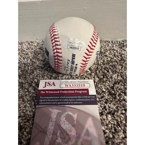 Rollie Fingers signed "HOF 92" autographed OMLB Baseball Oakland A's JSA - Picture 3 of 3